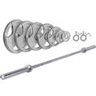 Ironman 205kg Olympic Tri-grip Hammertone Weight Set with 86" Olympic Weight Bar