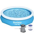 BestWay 10ft x 26inch Fast Set Above Ground Swimming Pool With Filter