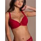 Pour Moi Rebel Padded Plunge Bra - Red