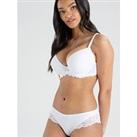 Pour Moi Forever Fiore Plunge Push Up Tshirt Bra - White