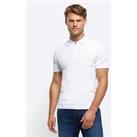 River Island Muscle Fit Brick Pointelle Polo Shirt
