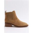 River Island Suede Block Heeled Boots