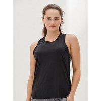 Pour Moi Energy Cut Out Vest Top - Black