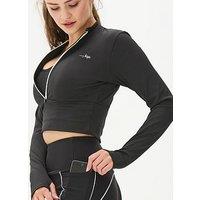 Pour Moi Energy Pulse Crop Top Womens Long Sleeved Gym Activewear 97134