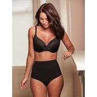 Pour Moi Definitions Shaping Control Thong - Black
