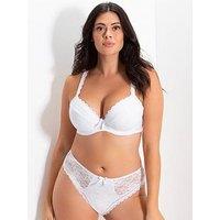 Pour Moi Rebel High Leg Brief - White