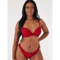 Pour Moi Rebel Brazilian Brief - Red