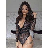 Pour Moi India Long Sleeve Body - Black