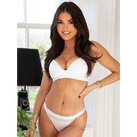 Pour Moi India High Leg Thong - White