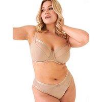 Pour Moi Viva Luxe High Leg Brief - Natural