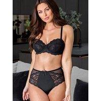 Pour Moi Flora Deep Brief - Black