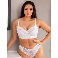 Pour Moi Flora Longline Underwired Bra - White