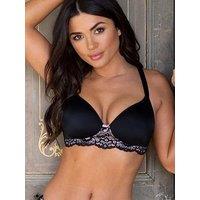 Pour Moi Opulence T Shirt Non Wired Bra - Black/Multi