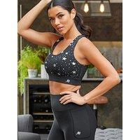Pour Moi Energy Star Foil Crop Top - Black