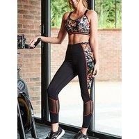 Pour Moi Energy Printed Mesh Panel Legging - Black/Multi