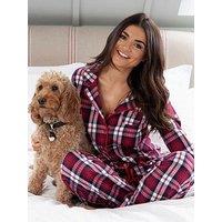 Pour Moi Cosy Check Pyjama Set - Multi