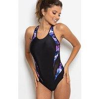 Pour Moi Energy Chlorine Resistant Swimsuit - Black/Multi