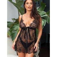 Pour Moi For Your Eyes Only Lace Babydoll