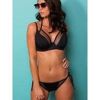 Pour Moi Glamazon High-Leg Tie Side Brief - Black