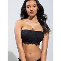 Pour Moi Free Spirit Strapless Underwired Top - Black