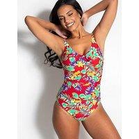 Pour Moi Heatwave Scoop Neck Control Swimsuit - Floral
