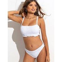 Pour Moi Free Spirit Frill Waist Brief - White