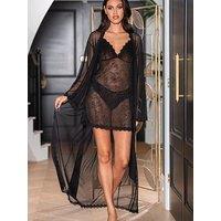 Pour Moi Boudoir Lace Split Hem Chemise
