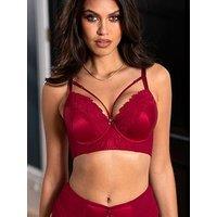 Pour Moi Lavish Padded Push-Up Longline - Red