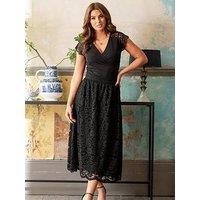 Pour Moi Sandie Corded Lace Midi Skirt