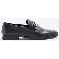 River Island Leather Chain Loafers