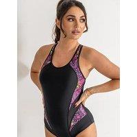 Pour Moi Energy Chlorine Resistant Swimsuit - Black/Multi
