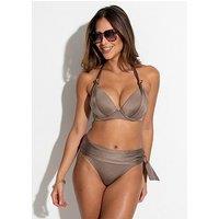 Pour Moi Zante Tie Fold Over Brief - Light Nude