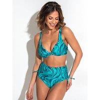 Pour Moi Seychelles Adjustable High-Waist Tummy Control Brief - Blue