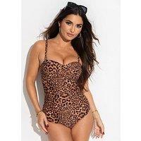 Pour Moi Santa Monica Strapless Tummy Control Swimsuit - Multi