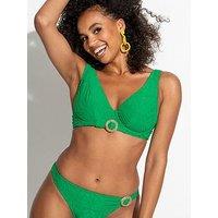 Pour Moi Ibiza Non-Padded Underwired Bikini Top - Green