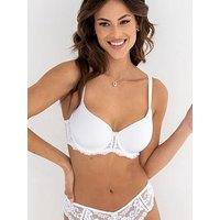 Pour Moi Fleur Padded Underwired Balconette Bra - White