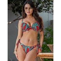 Pour Moi Cannes Tie Side Bikini Brief - Red