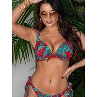Pour Moi Cannes Boost Push-Up Padded Underwired Top - Red