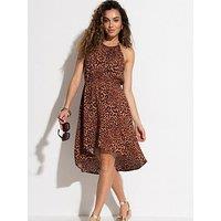 Pour Moi Gold Chain High Neck Beach Dress Lenzing Ecovero Viscose Fibres