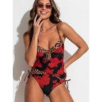 Pour Moi St Lucia Padded Underwired Tankini Top - Multi