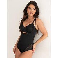 Pour Moi Effortless Shapewear Tummy Control Wear Your Own Bra Body - Black