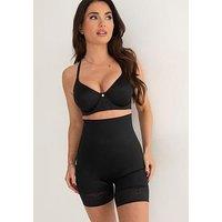 Pour Moi Effortless Shapewear Tummy Control Thigh Slimmer - Black