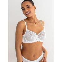 Pour Moi New Romance Non-Padded Underwired Full Cup Bra - White
