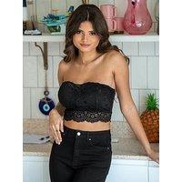 Pour Moi Swoon Strapless Longline Bra - Black