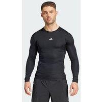 Adidas Techfit Compression Training Long Sleeve Tee - Black
