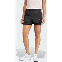 Adidas Pacer 3-Stripes Training Woven Shorts - Black