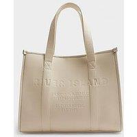 River Island Faux Leather Embossed Shopper Bag