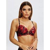 Ann Summers The Hero Padded Plunge Bra - Black/Multi
