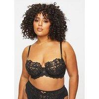 Ann Summers Icon Fuller Bust Non Padded Balcony Bra - Black