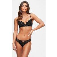 Ann Summers Icon Non Padded Plunge Bra - Black